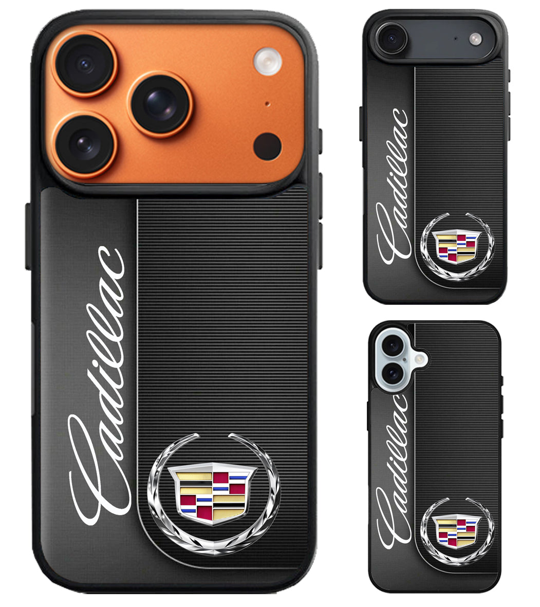 Cadillac Black Logo iPhone Air | iPhone 17 | 17 Pro | 17 Pro Max Case