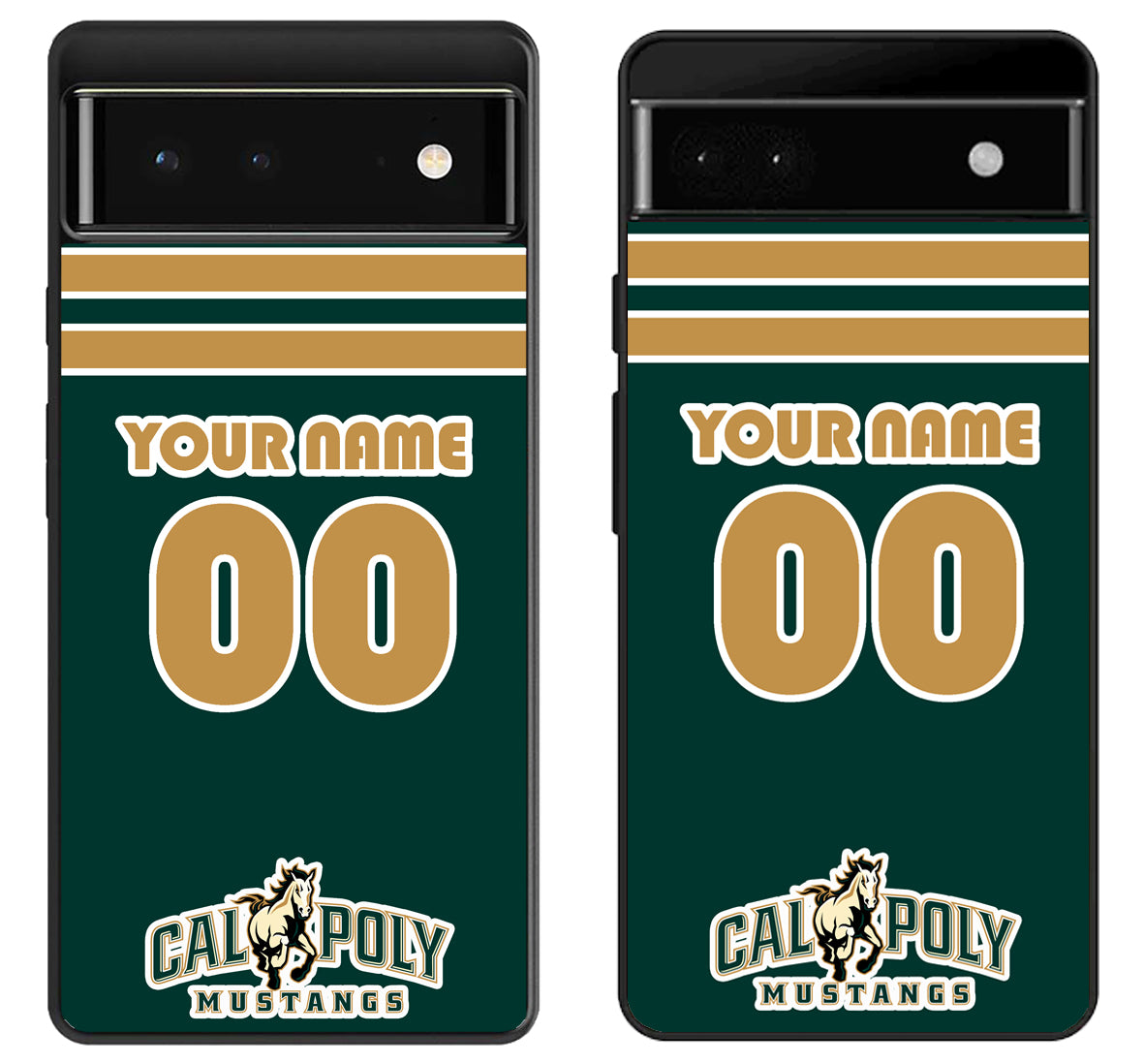 Custom Personalized Cal Poly Mustangs Google Pixel 6 | 6A | 6 Pro Case