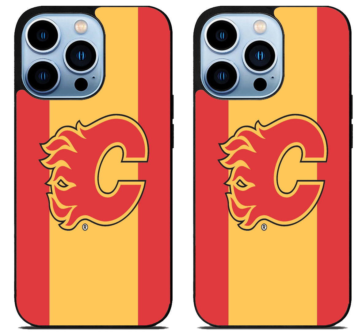 Calgary Flames Stripe iPhone 15 Pro | iPhone 15 Pro Max Case