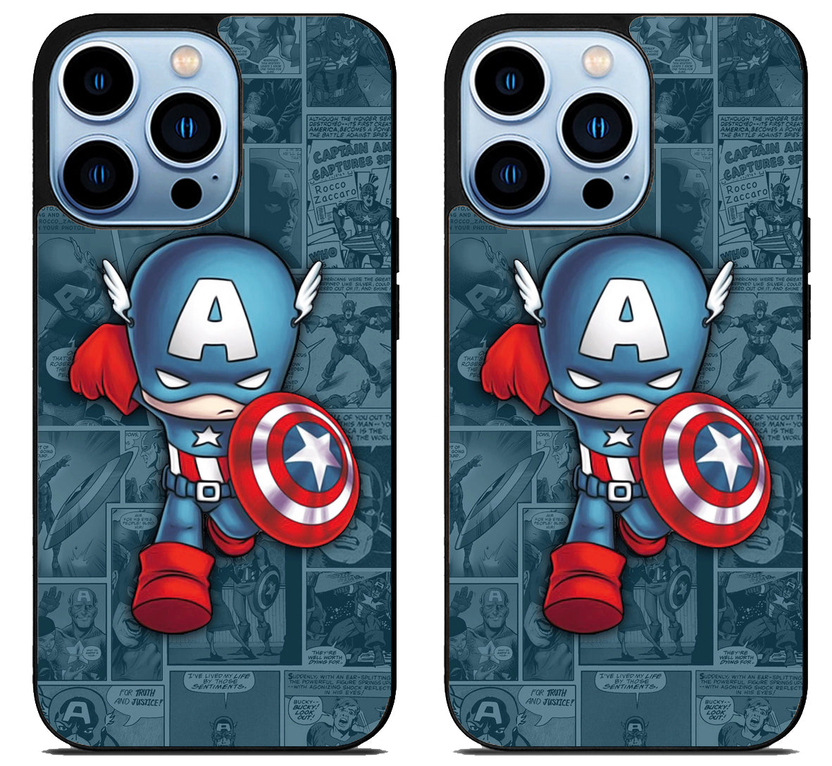 Captain America Background iPhone 15 Pro | iPhone 15 Pro Max Case