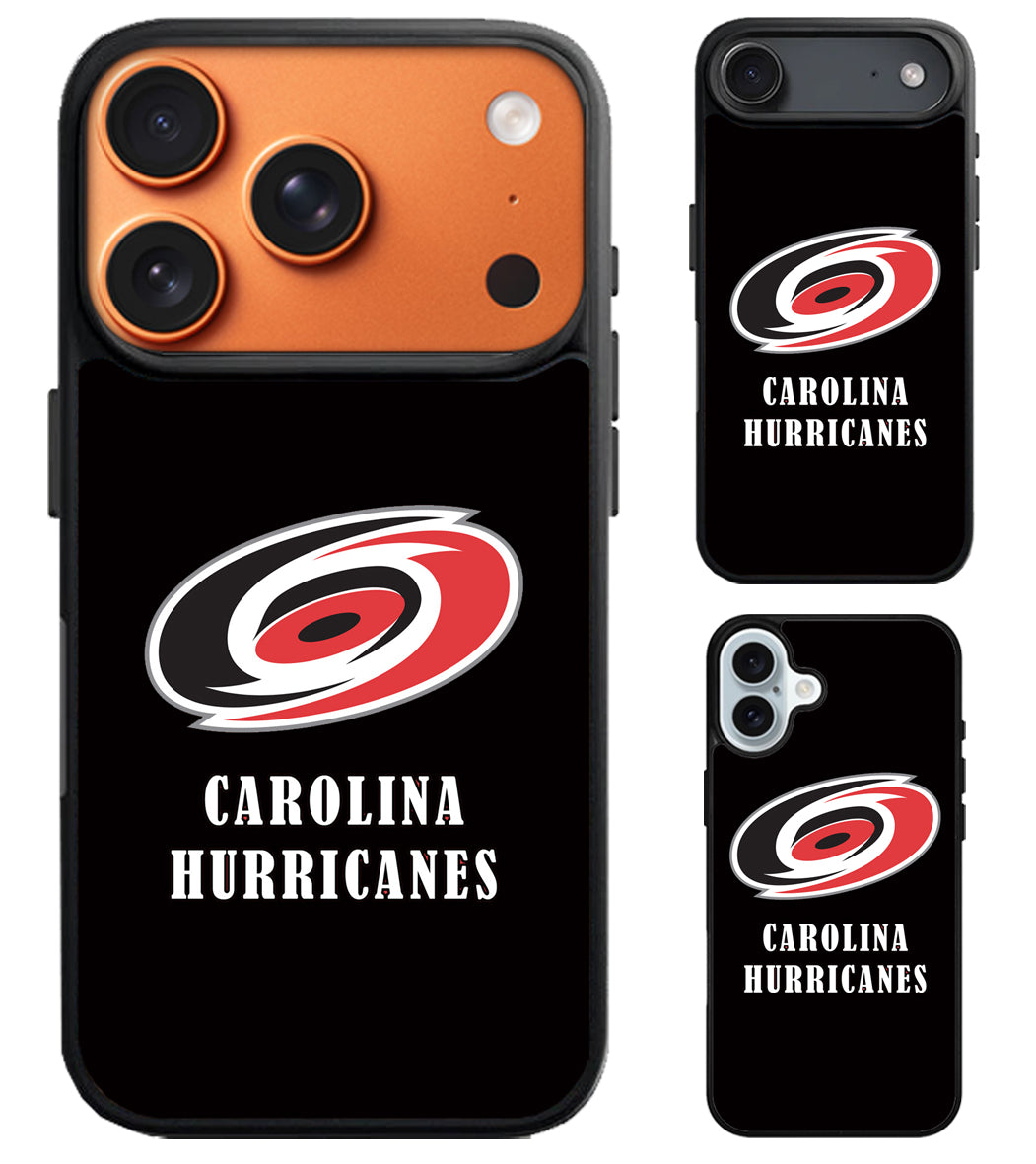 Carolina Hurricanes Black iPhone Air | iPhone 17 | 17 Pro | 17 Pro Max Case