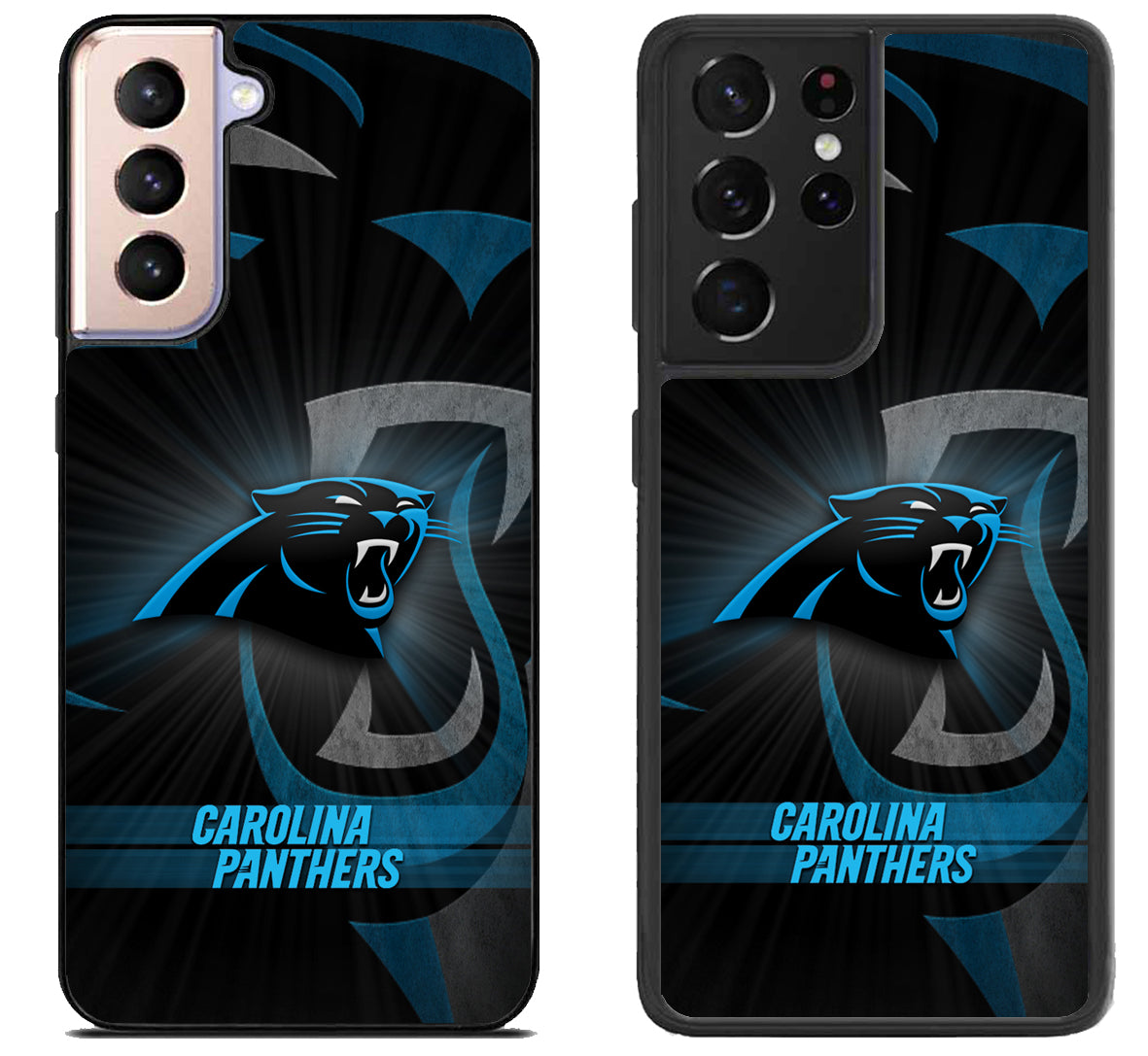 Carolina Panthers Theme Samsung Galaxy S21 | S21 FE | S21+ | S21 Ultra Case