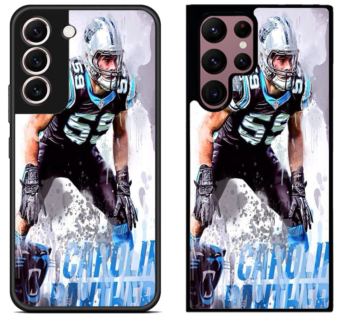 Carolina panthers Luke kuechly Samsung Galaxy S22 | S22+ | S22 Ultra Case