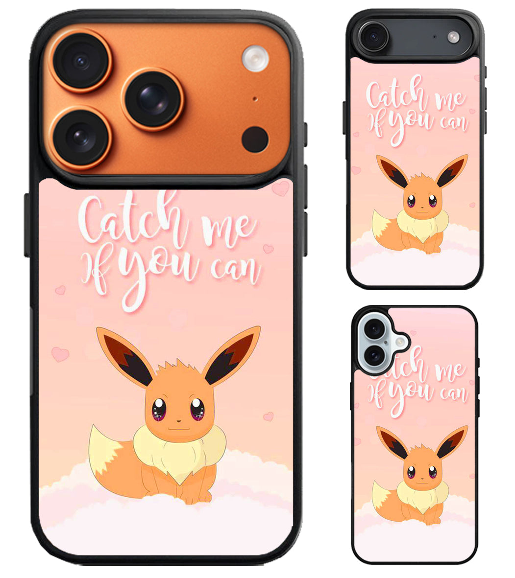 Catch Me Eevee Pokemon iPhone Air | iPhone 17 | 17 Pro | 17 Pro Max Case