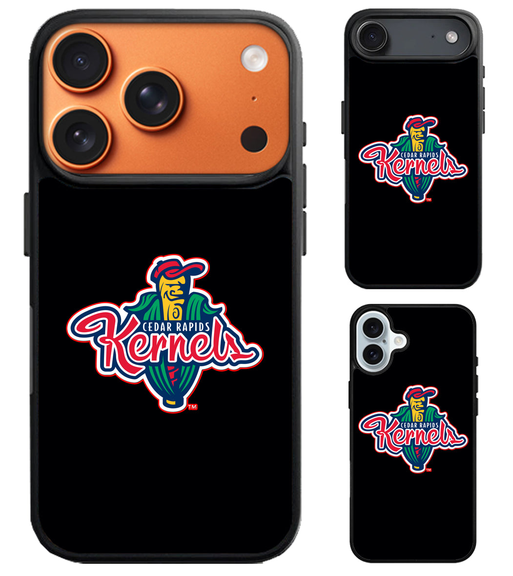 Cedar Rapids Kernels Black iPhone Air | iPhone 17 | 17 Pro | 17 Pro Max Case