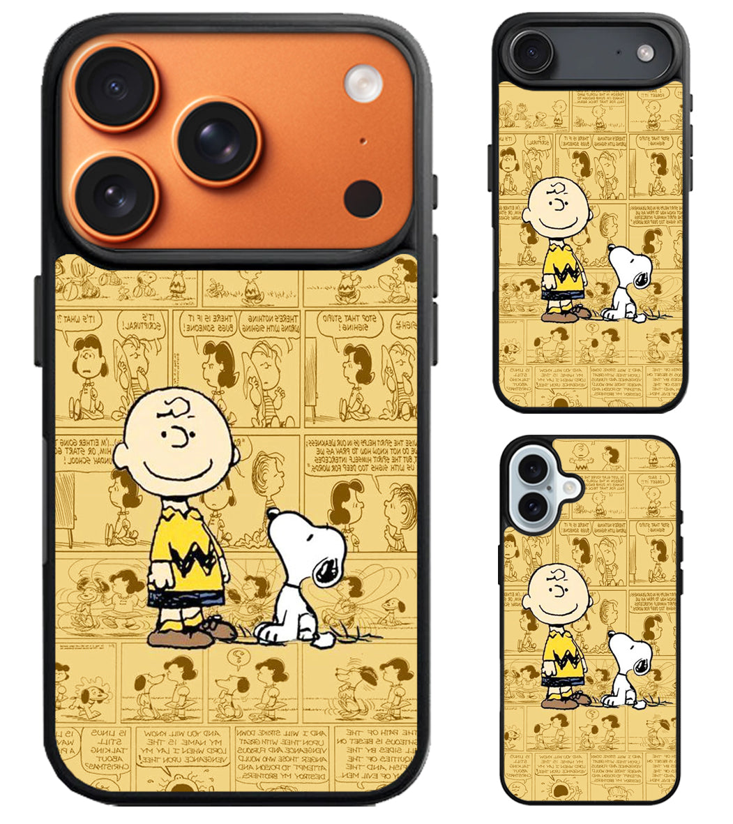 Charlie Brown Snoopy Comics iPhone Air | iPhone 17 | 17 Pro | 17 Pro Max Case