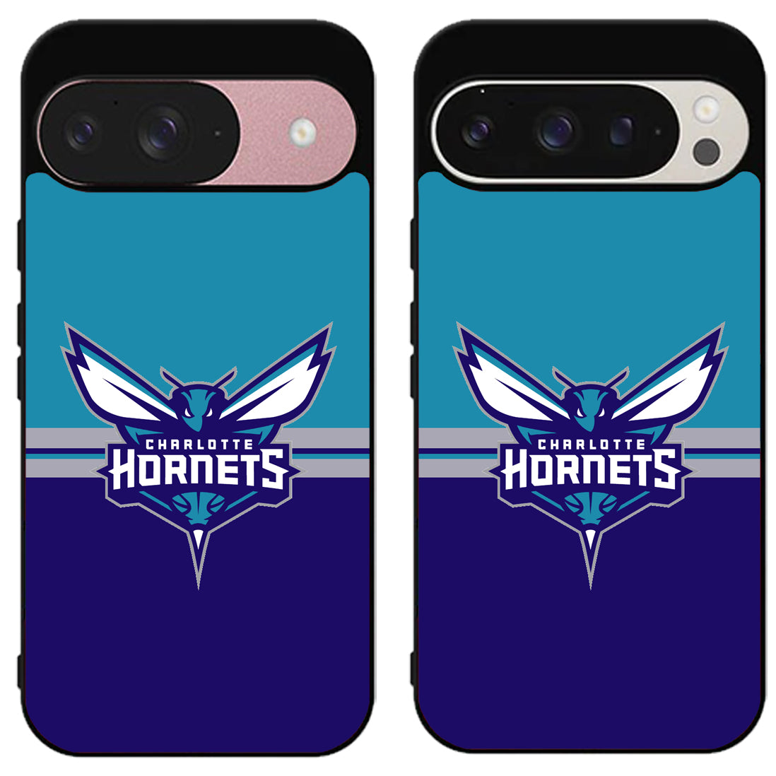 Charlotte Hornets Logo Stripe Google Pixel 9 | 9 Pro | 9 Pro XL Case