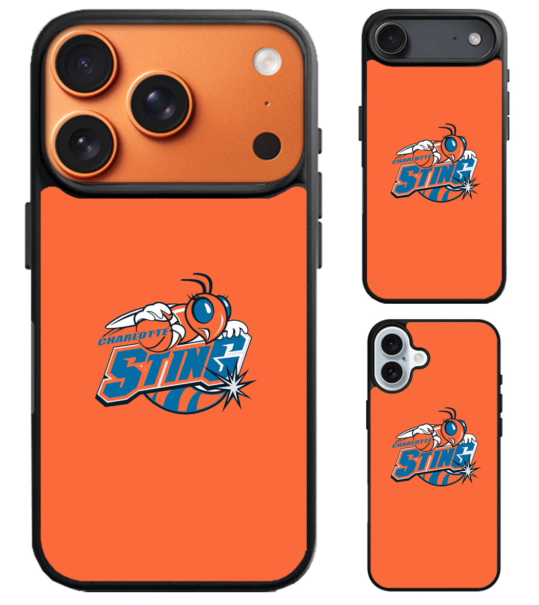 Charlotte Sting Logo iPhone Air | iPhone 17 | 17 Pro | 17 Pro Max Case