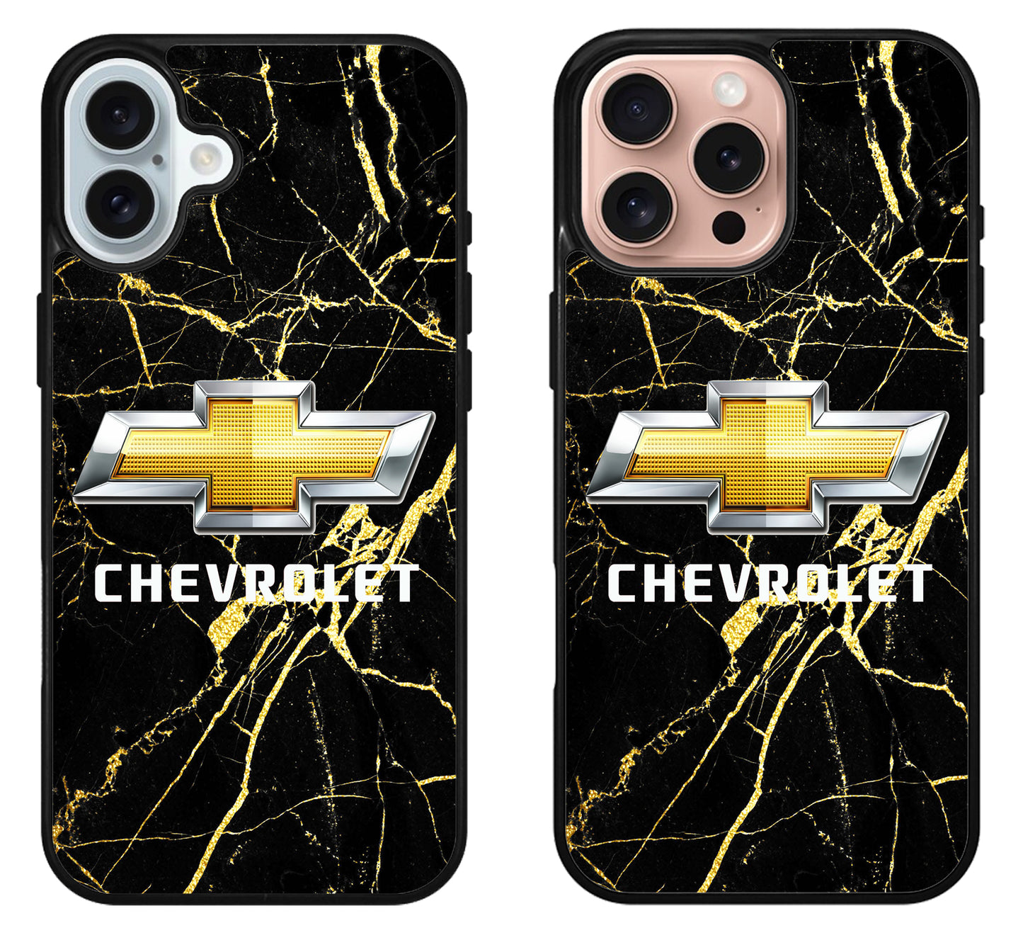 Chevrolet Marble Black iPhone 16 | 16 Plus | 16 Pro | 16 Pro Max Case