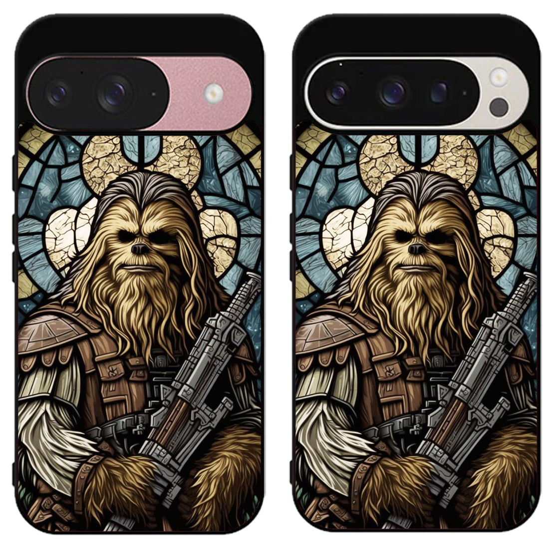 Chewbacca Stained Glass Star Wars Google Pixel 9 | 9 Pro | 9 Pro XL Case