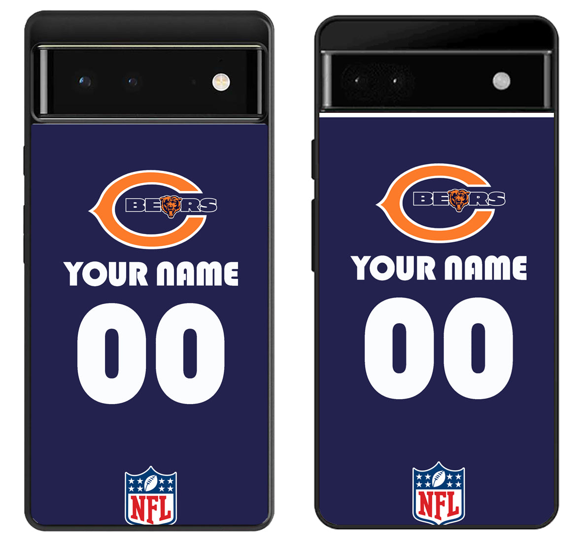Custom Personalized Chicago Bears NFL Google Pixel 6 | 6A | 6 Pro Case