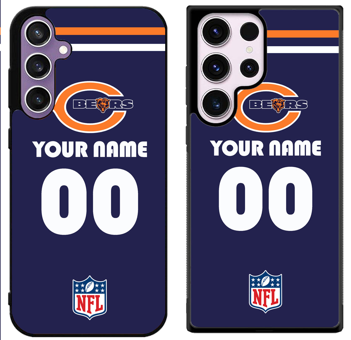 Custom Personalized Chicago Bears Samsung Galaxy S24 | S24+ | S24 Ultra Case