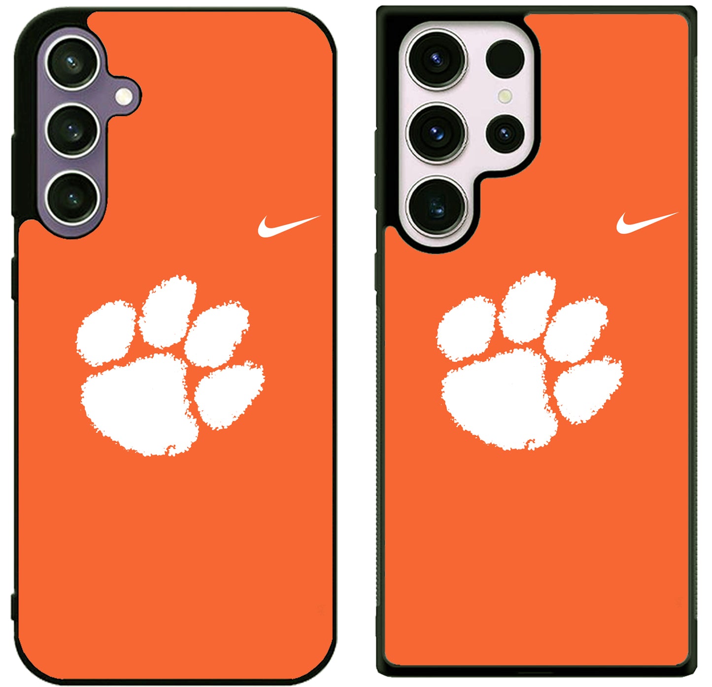 Clemson Tigers Nike Logo Samsung Galaxy S25 | S25 Plus | S25 FE | S25 Ultra Case