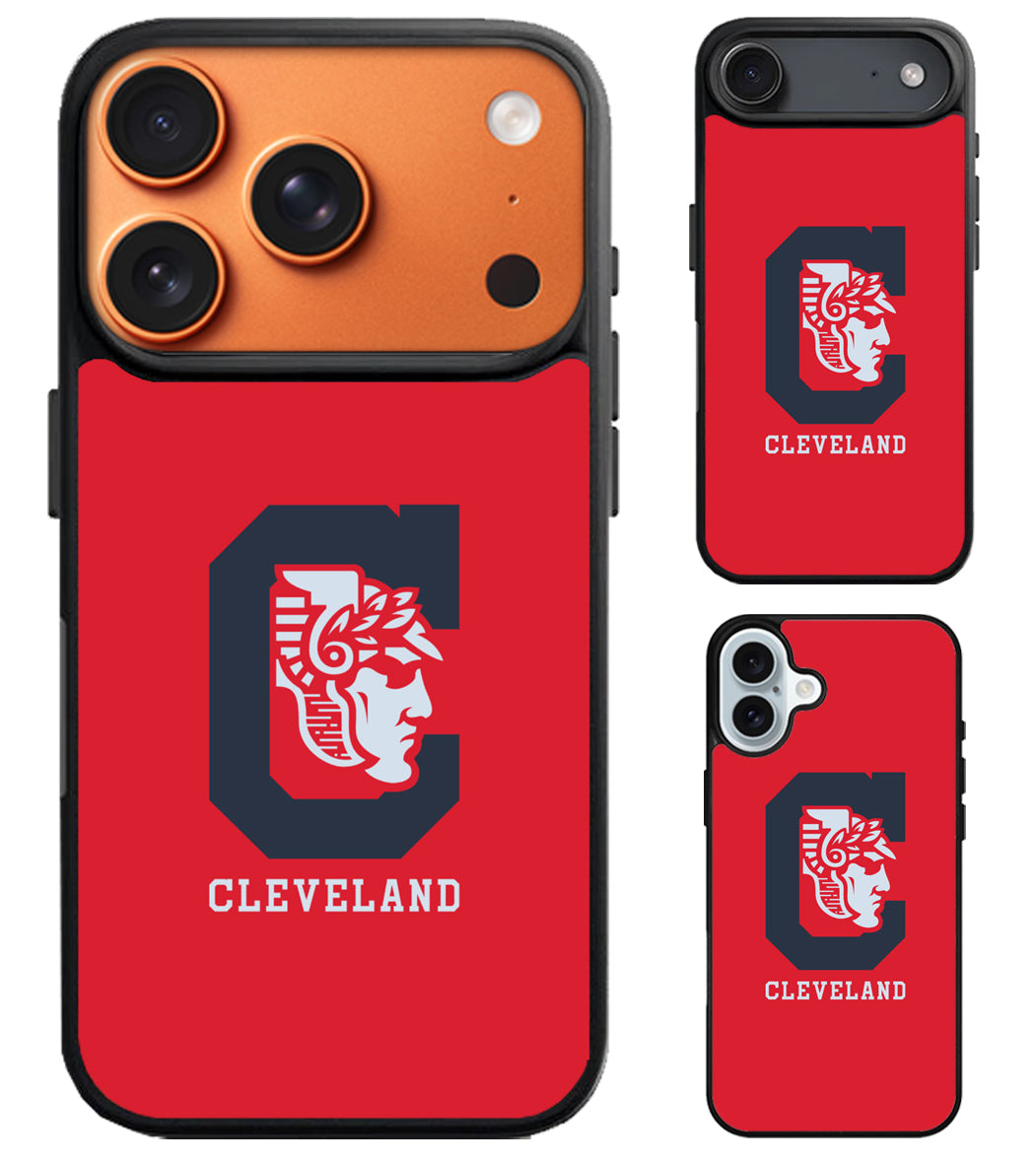 Cleveland Guardians Red Logo iPhone Air | iPhone 17 | 17 Pro | 17 Pro Max Case