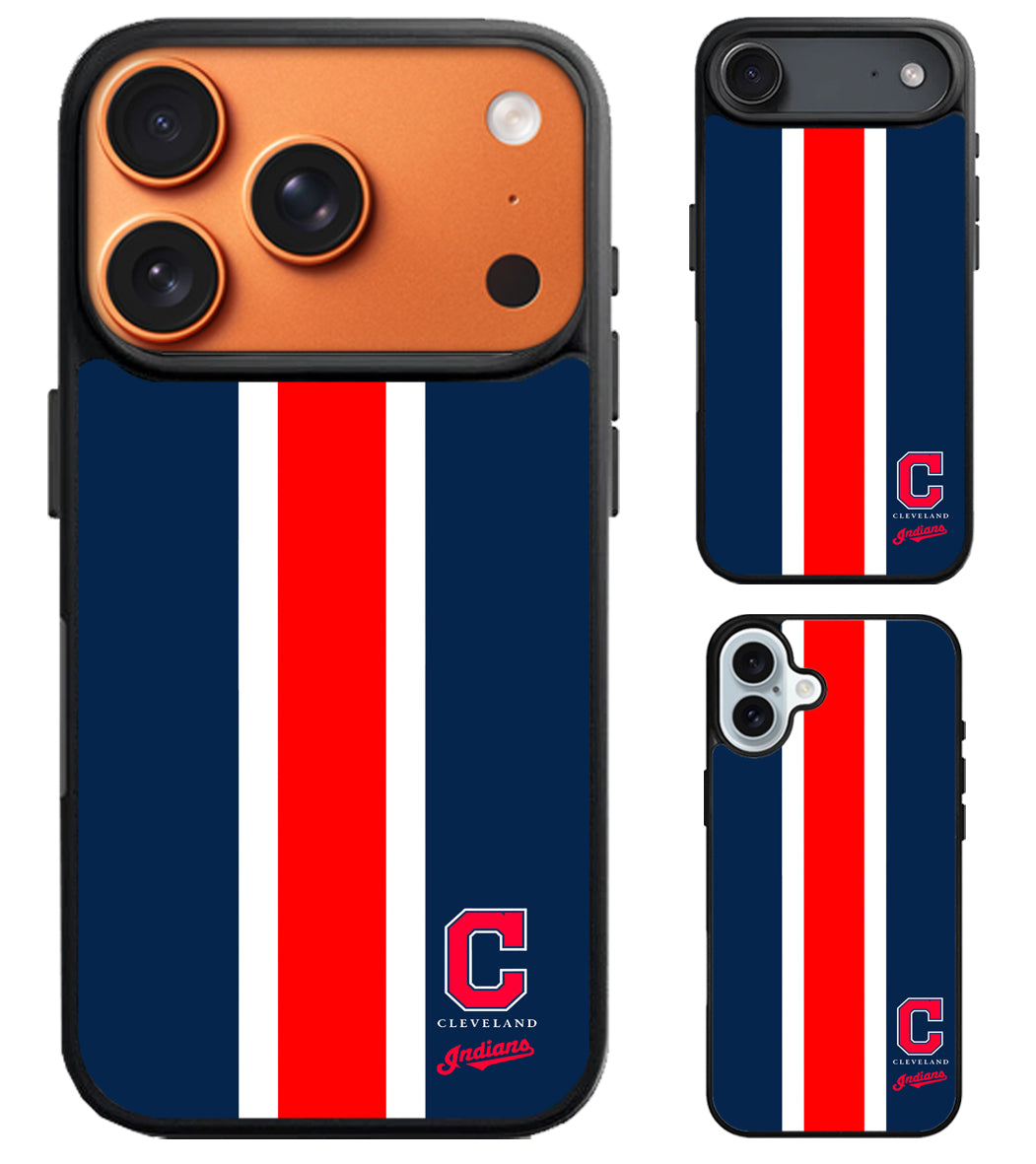 Cleveland Indians Stripe iPhone Air | iPhone 17 | 17 Pro | 17 Pro Max Case