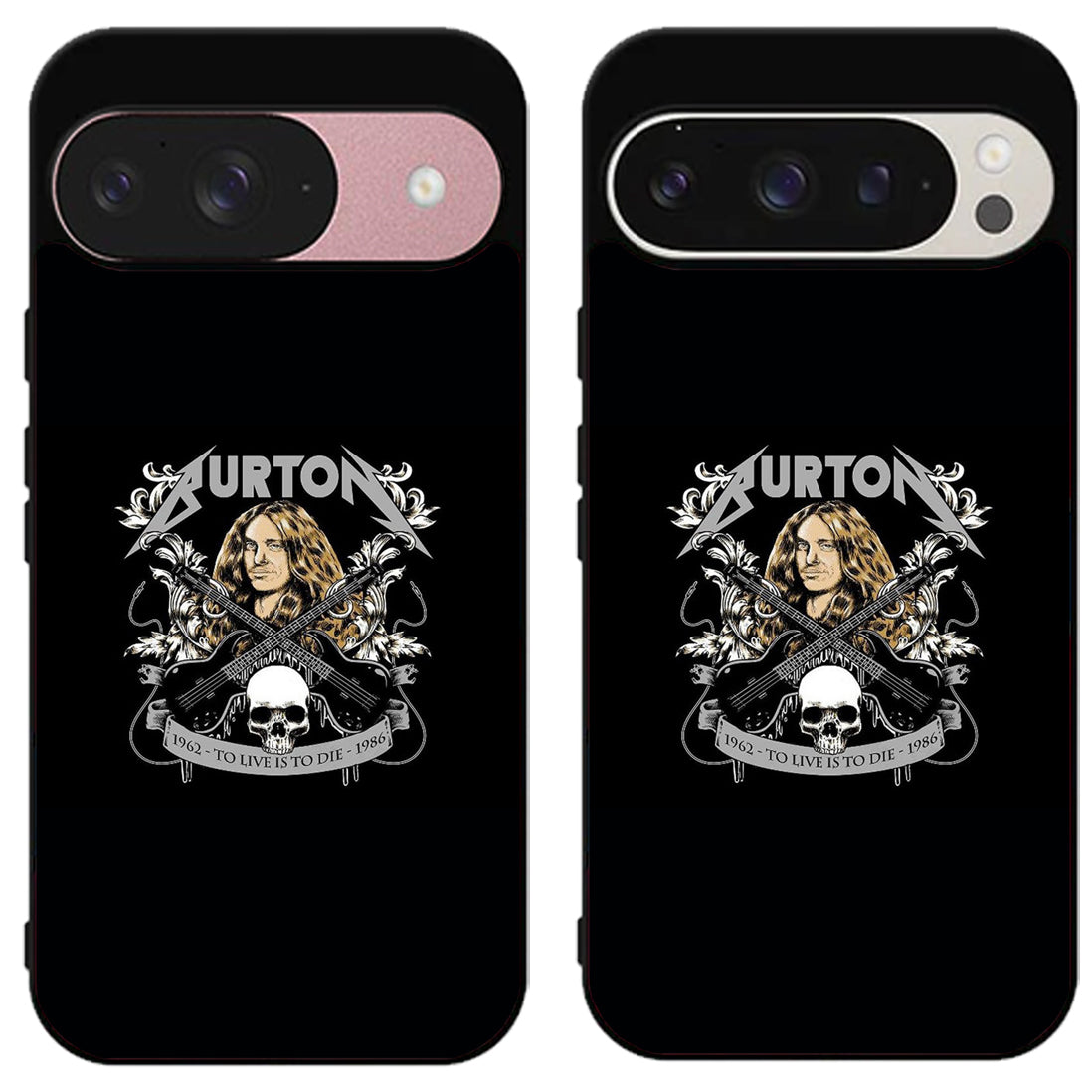 Cliff Burton Metallica Black Google Pixel 9 | 9 Pro | 9 Pro XL Case