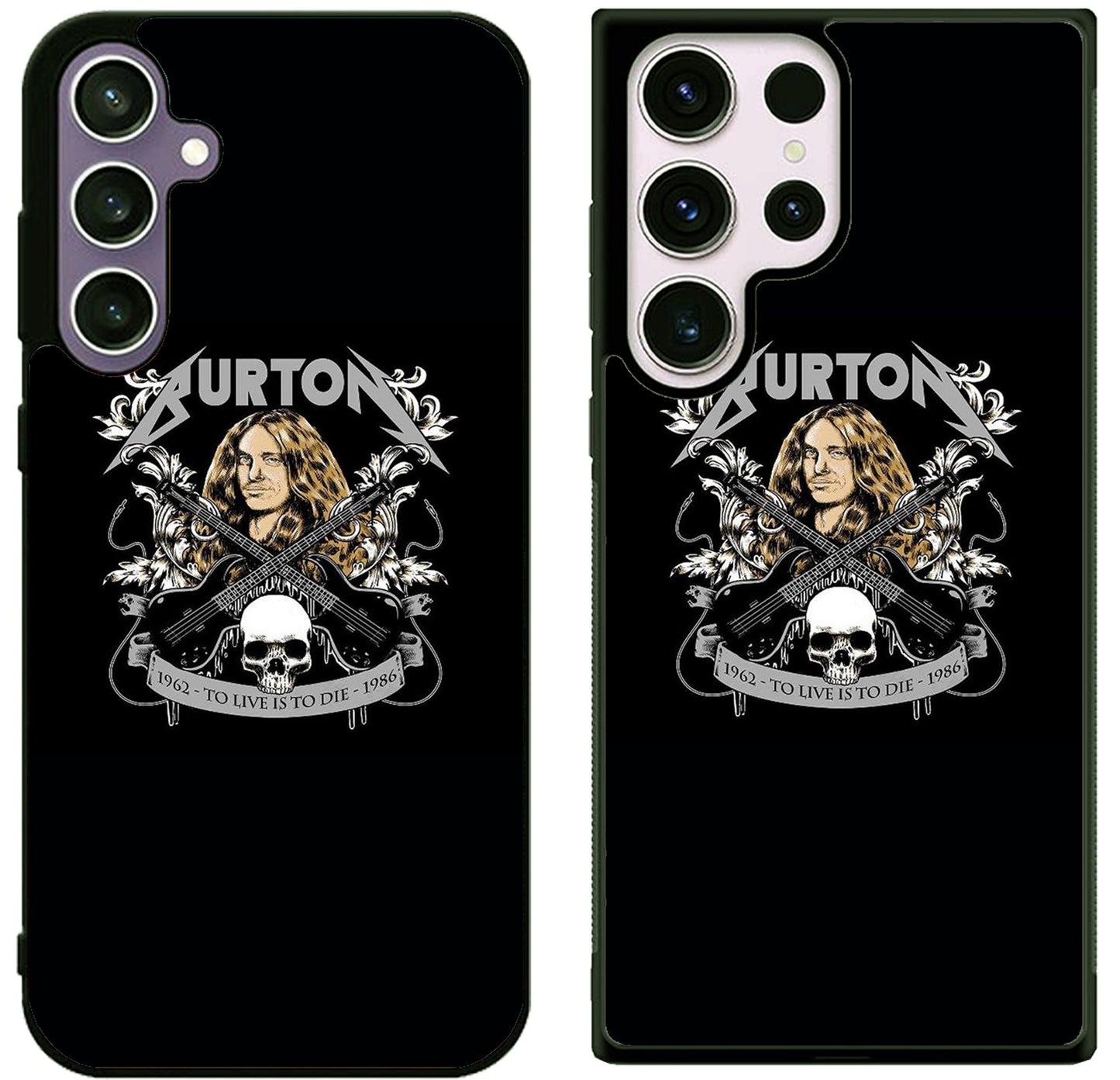 Cliff Burton Metallica Black Samsung Galaxy S25 | S25 Plus | S25 FE | S25 Ultra Case
