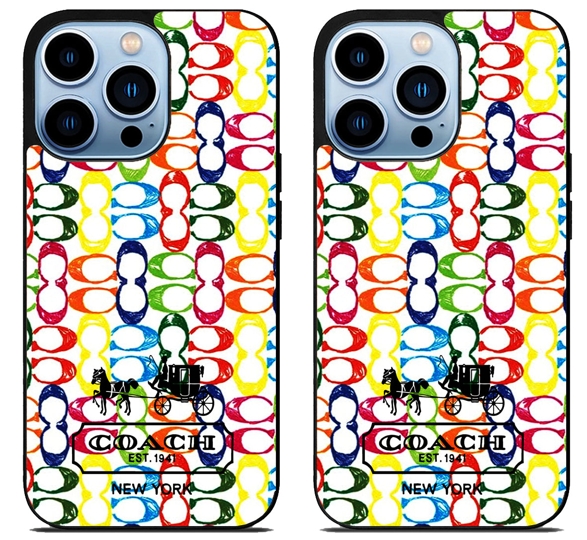 Coach Colorfull Logo iPhone 15 Pro | iPhone 15 Pro Max Case