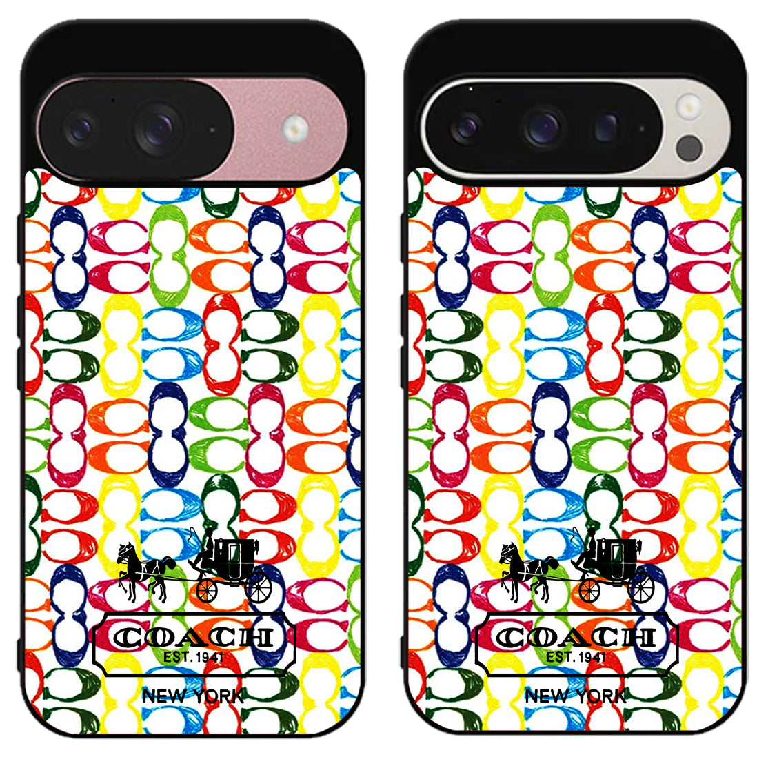Coach Colorfull Logo Google Pixel 9 | 9 Pro | 9 Pro XL Case