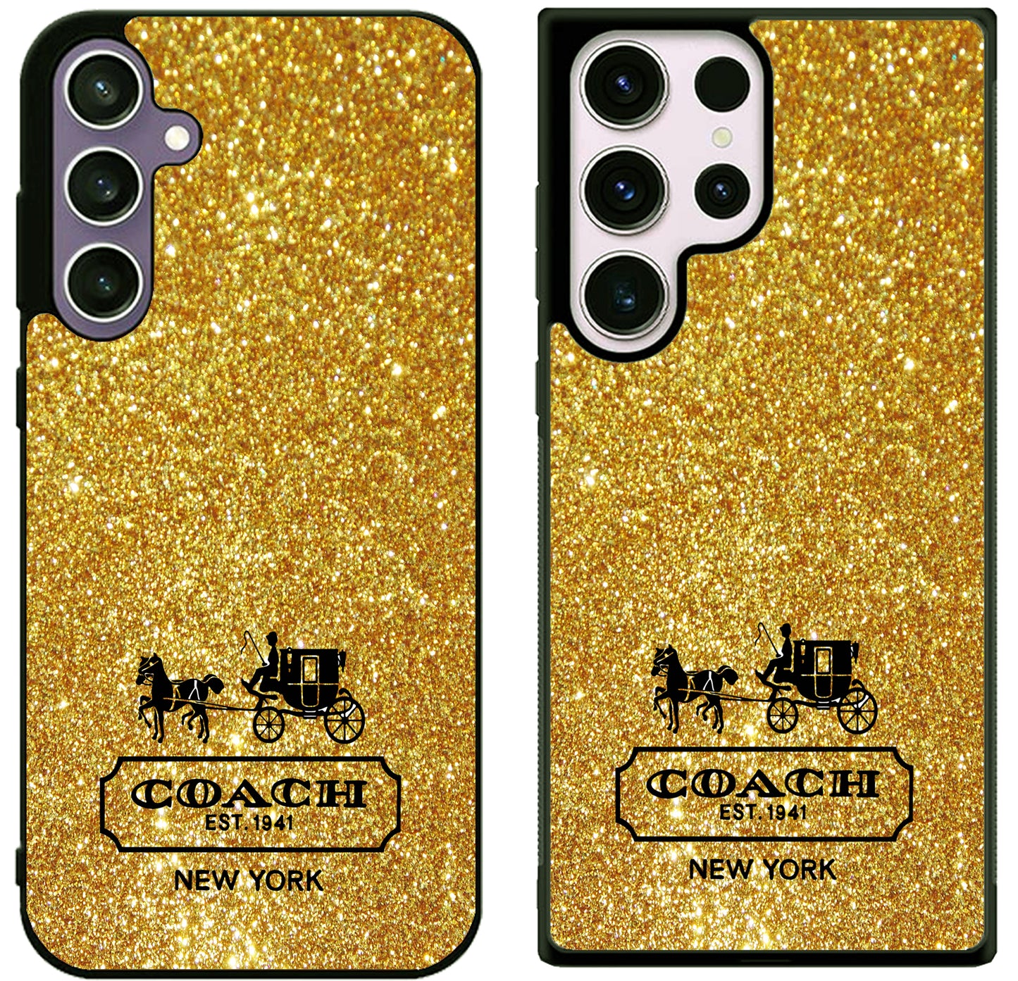 Coach Golden Sparkly Samsung Galaxy S25 | S25 Plus | S25 FE | S25 Ultra Case