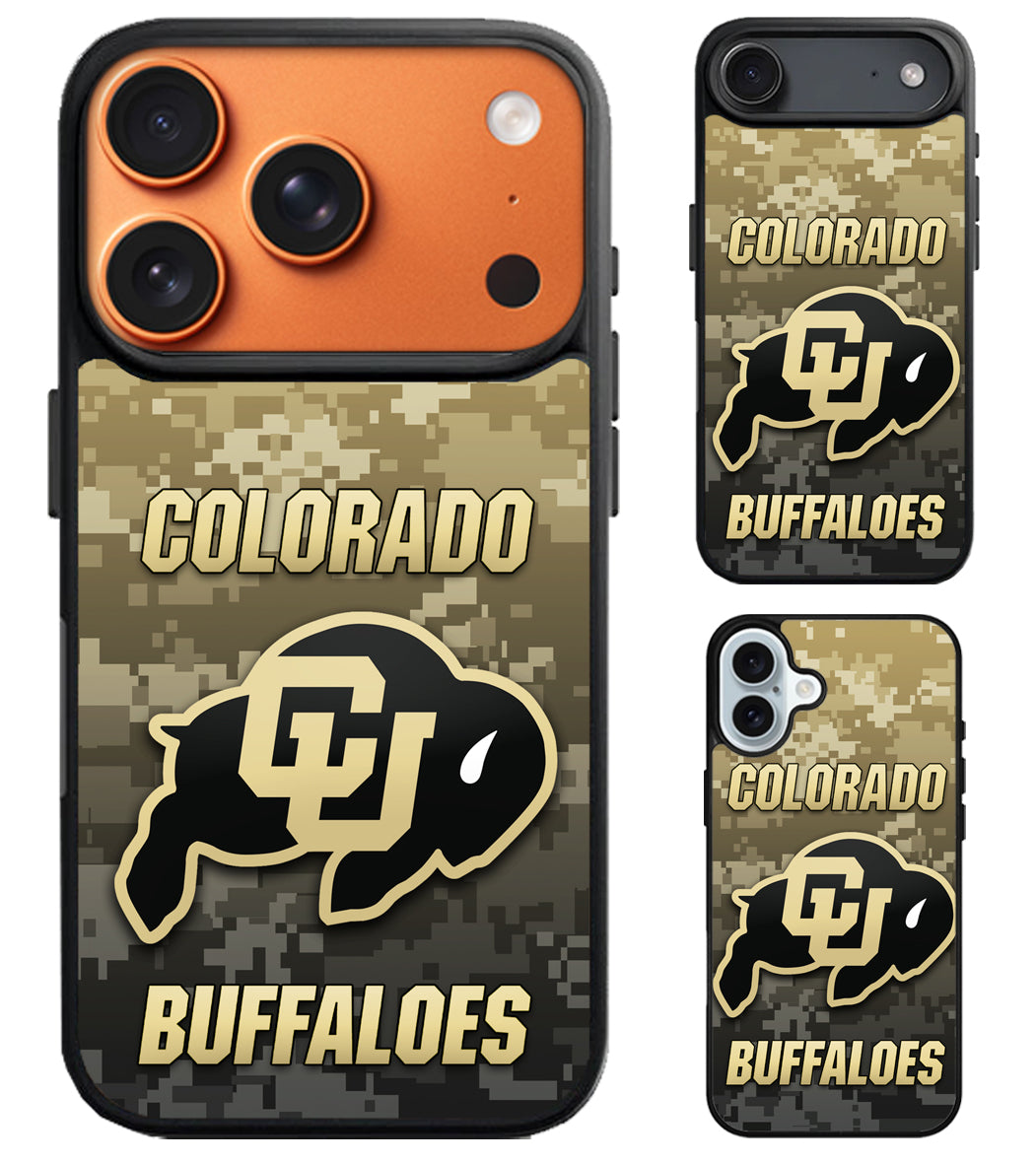 Colorado Buffaloes Camo iPhone Air | iPhone 17 | 17 Pro | 17 Pro Max Case