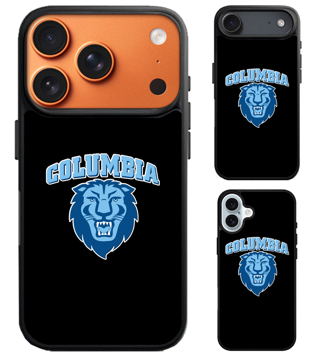 Columbia Lions Black iPhone Air | iPhone 17 | 17 Pro | 17 Pro Max Case