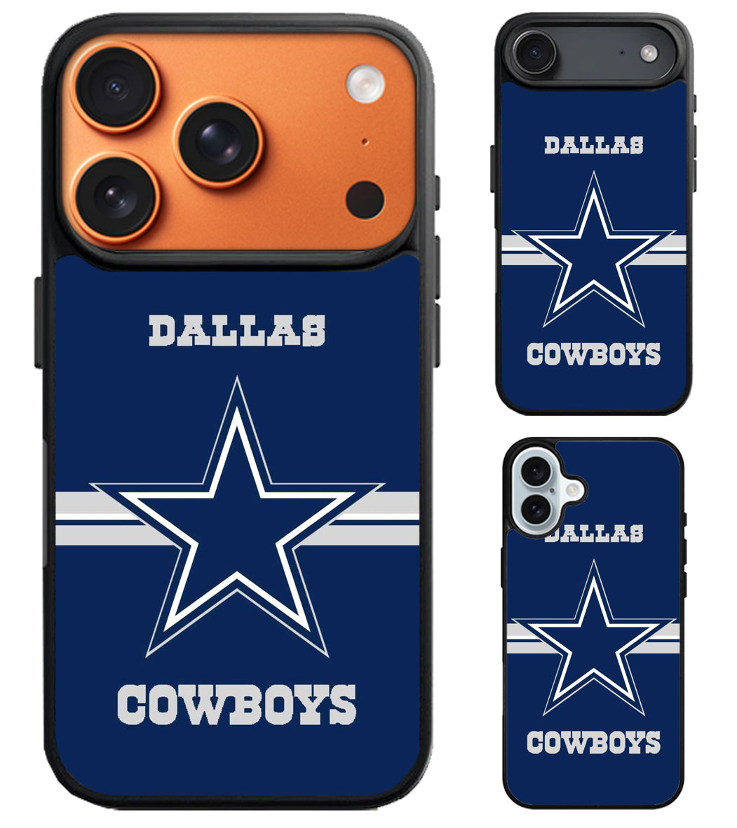 Dallas Cowboys Logo Stripe iPhone Air | iPhone 17 | 17 Pro | 17 Pro Max Case