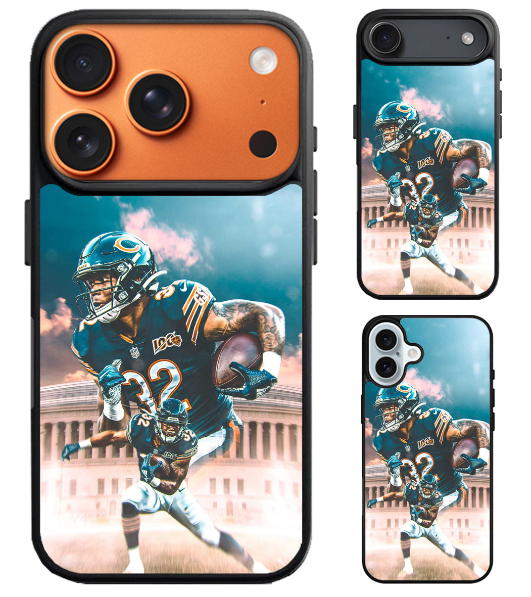 David Montgomery Chicago Bears Background iPhone Air | iPhone 17 | 17 Pro | 17 Pro Max Case