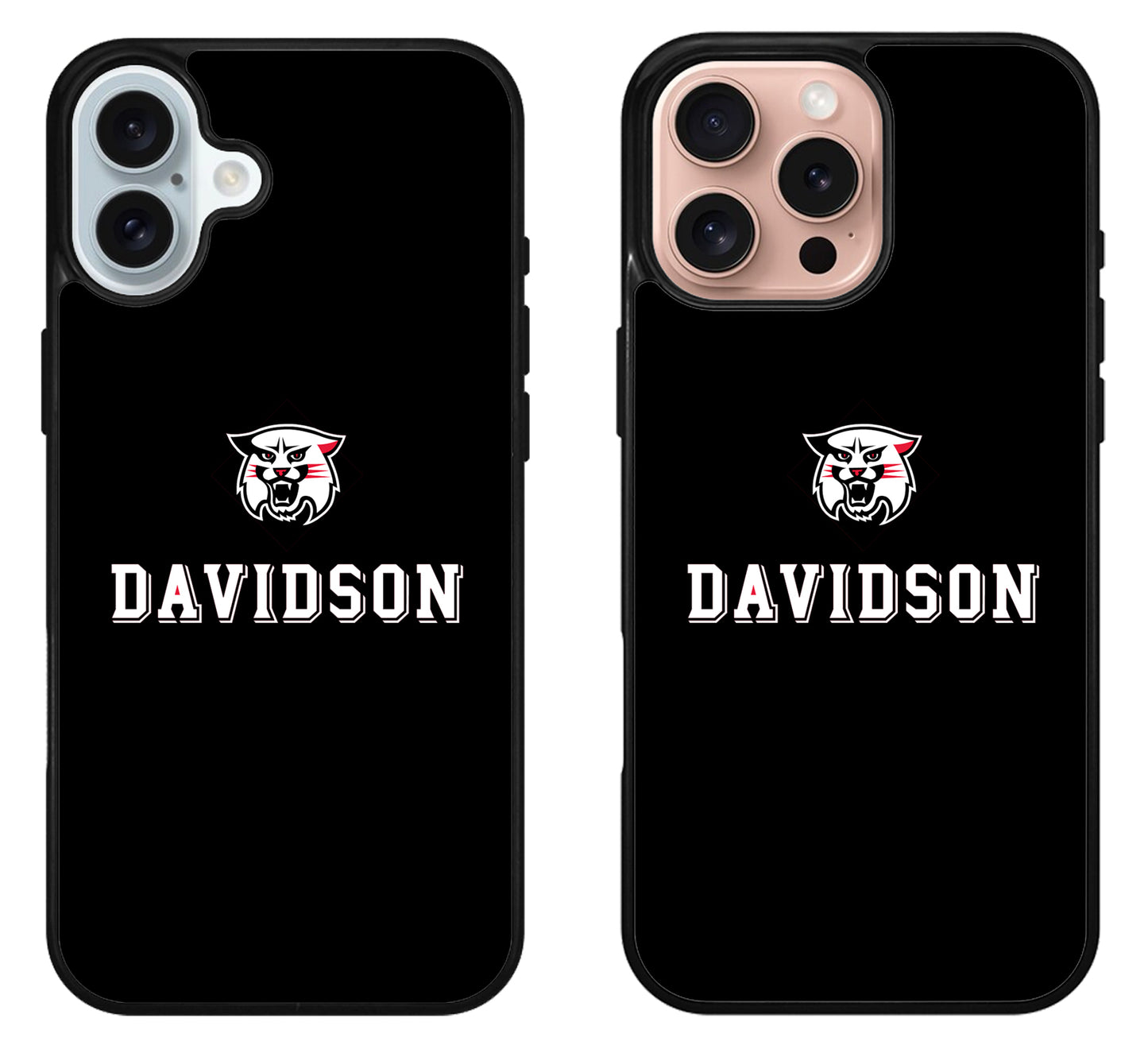 Davidson Wildcats Black iPhone 16 | 16 Plus | 16 Pro | 16 Pro Max Case