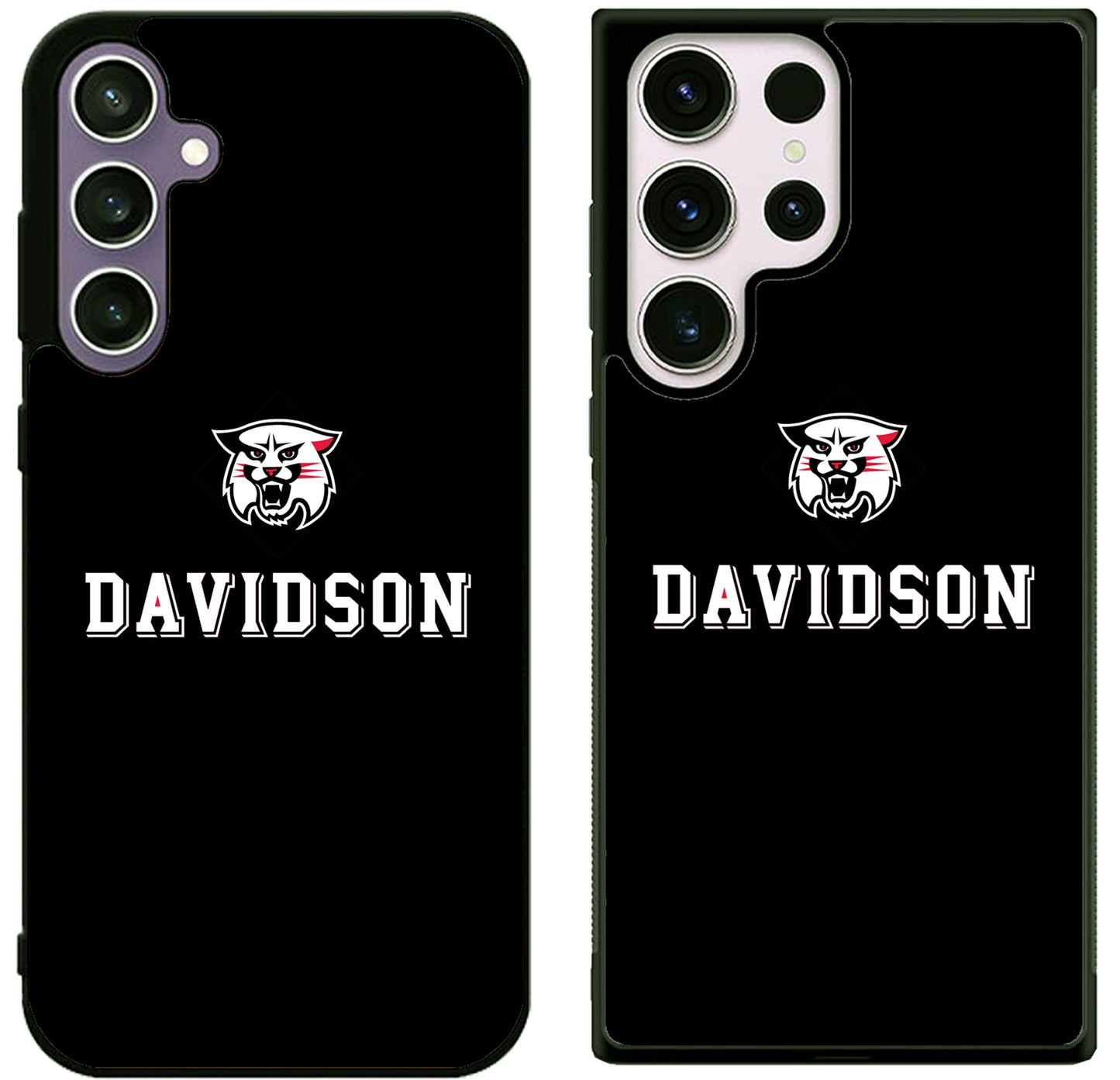 Davidson Wildcats Black Samsung Galaxy S25 | S25 Plus | S25 FE | S25 Ultra Case