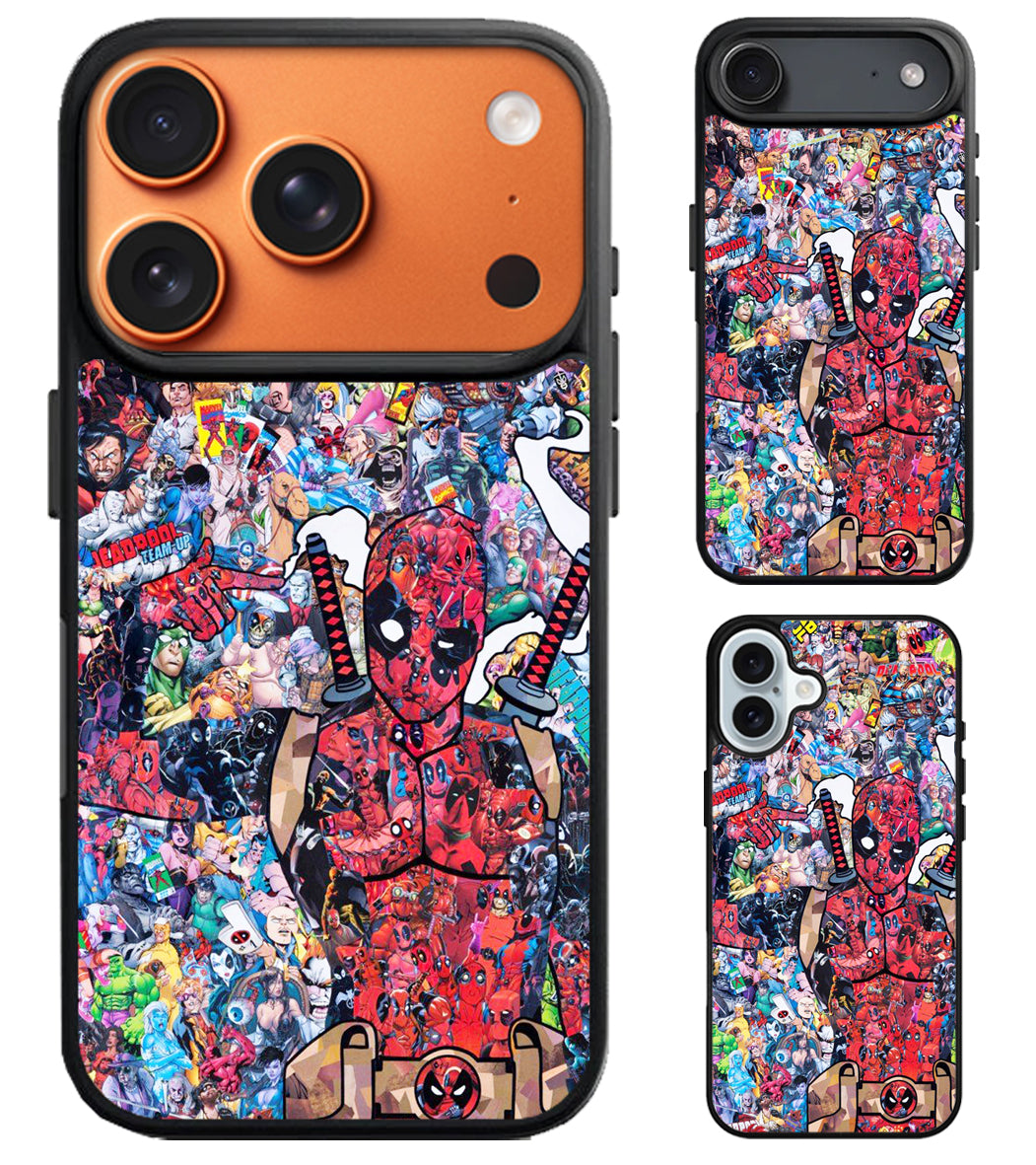 Deadpool Collage Comics iPhone Air | iPhone 17 | 17 Pro | 17 Pro Max Case