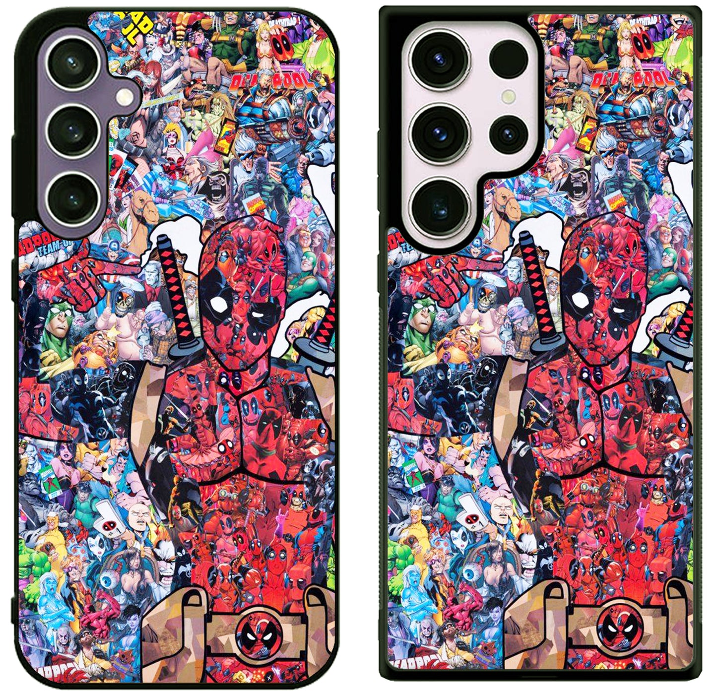 Deadpool Collage Comics Samsung Galaxy S25 | S25 Plus | S25 FE | S25 Ultra Case