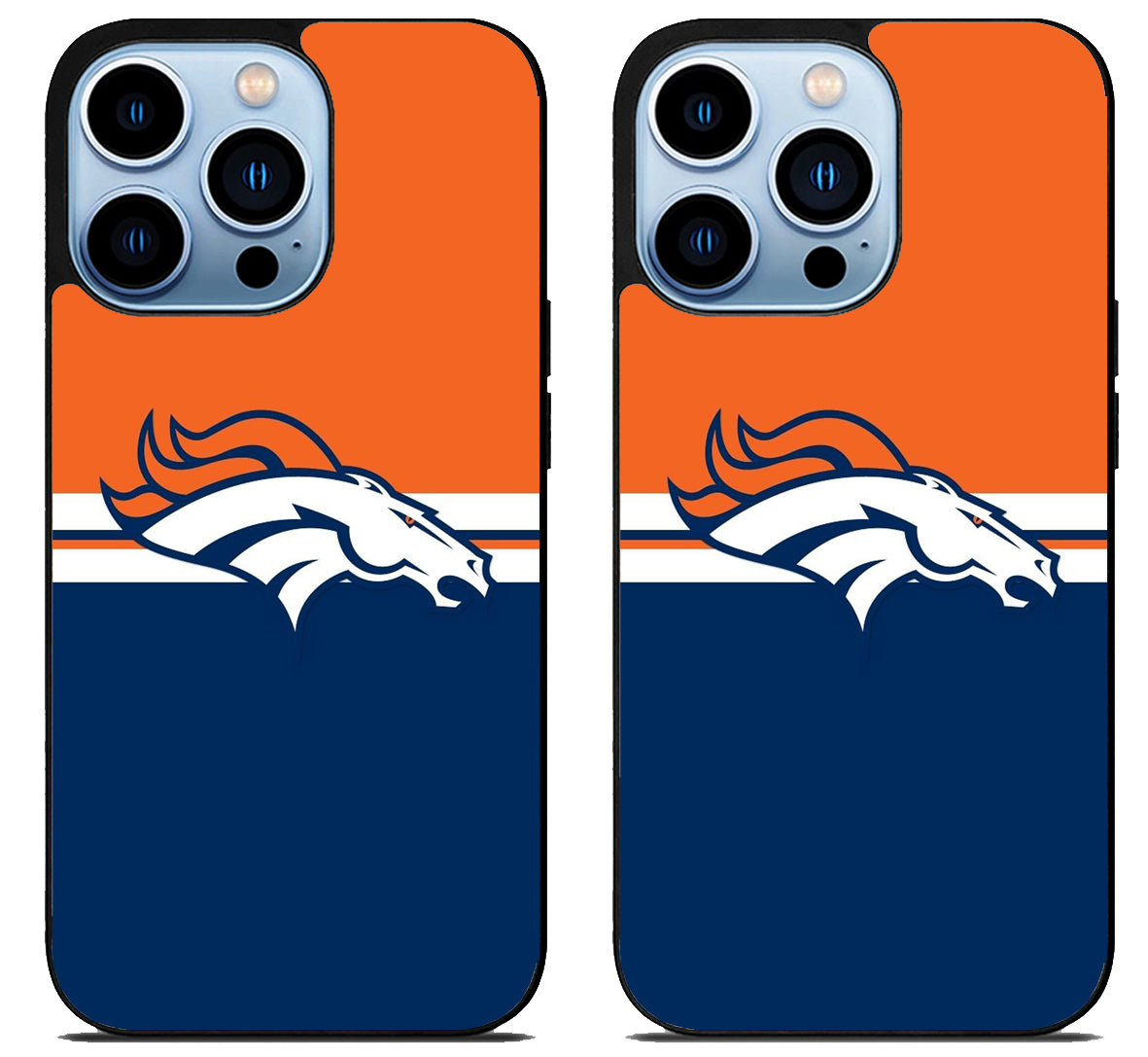 Denver Broncos Striped iPhone 15 Pro | iPhone 15 Pro Max Case