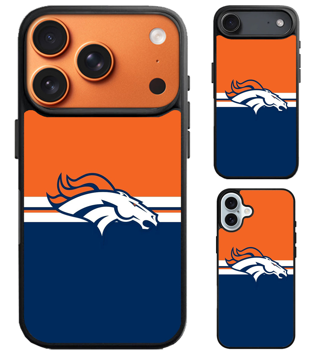 Denver Broncos Color Striped iPhone Air | iPhone 17 | 17 Pro | 17 Pro Max Case