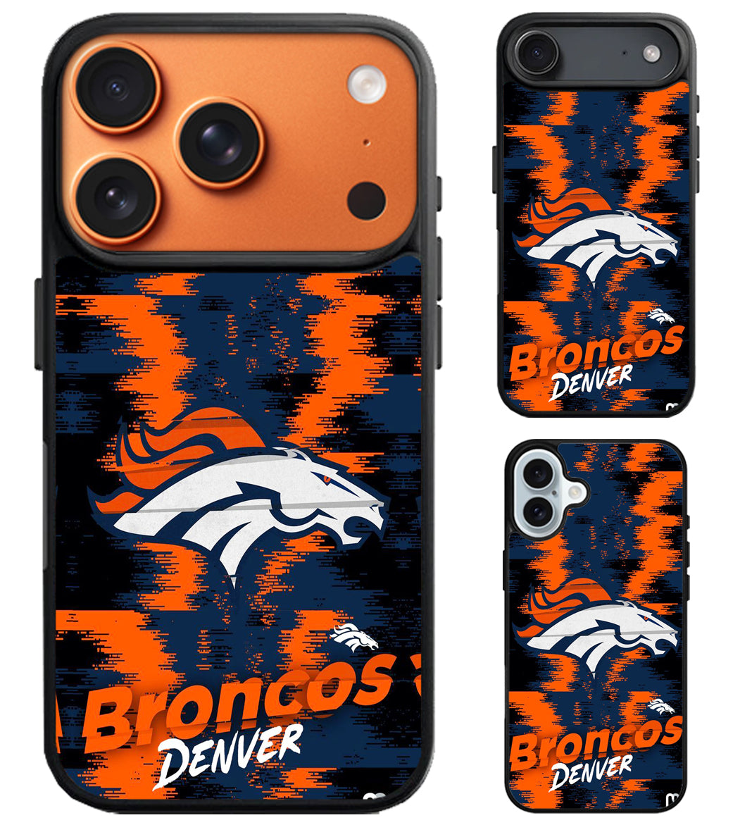 Denver Broncos Colorfull iPhone Air | iPhone 17 | 17 Pro | 17 Pro Max Case