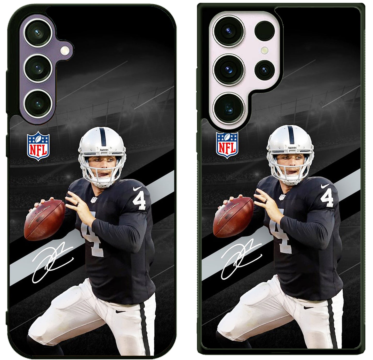 Derek Carr Las Vegas Raiders NFL Samsung Galaxy S25 | S25 Edge | S25 FE | S25 Plus | S25 Ultra Case