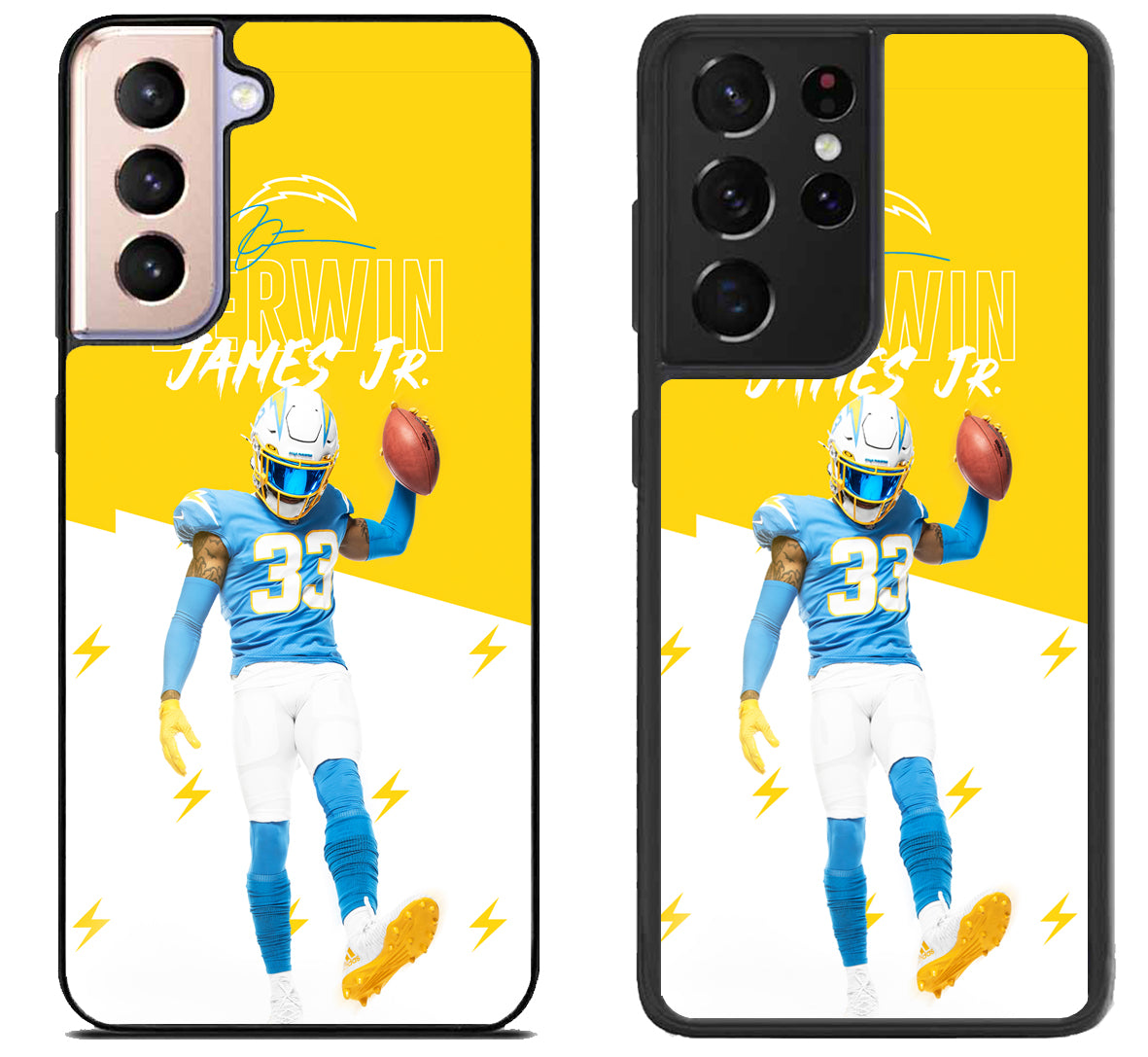 Derwin James Jr Los Angeles Chargers Samsung Galaxy S21 | S21 FE | S21+ | S21 Ultra Case