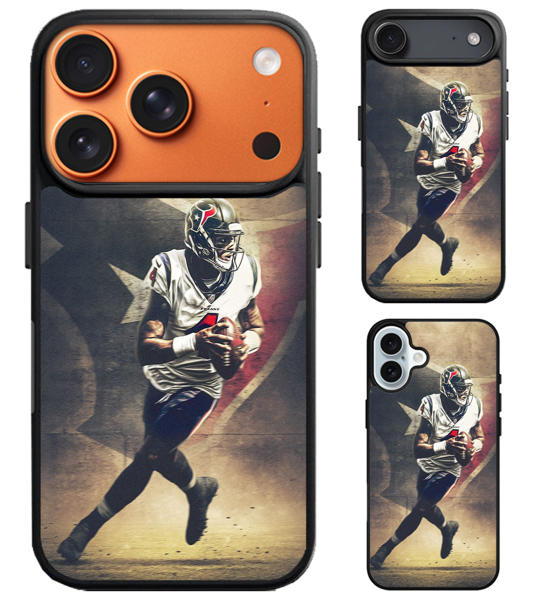Deshaun Watson Texans Artwork iPhone Air | iPhone 17 | 17 Pro | 17 Pro Max Case