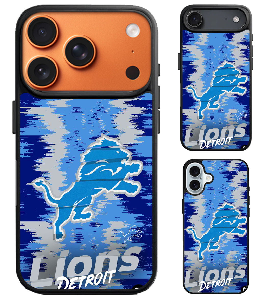 Detroit Lions Colorfull iPhone Air | iPhone 17 | 17 Pro | 17 Pro Max Case