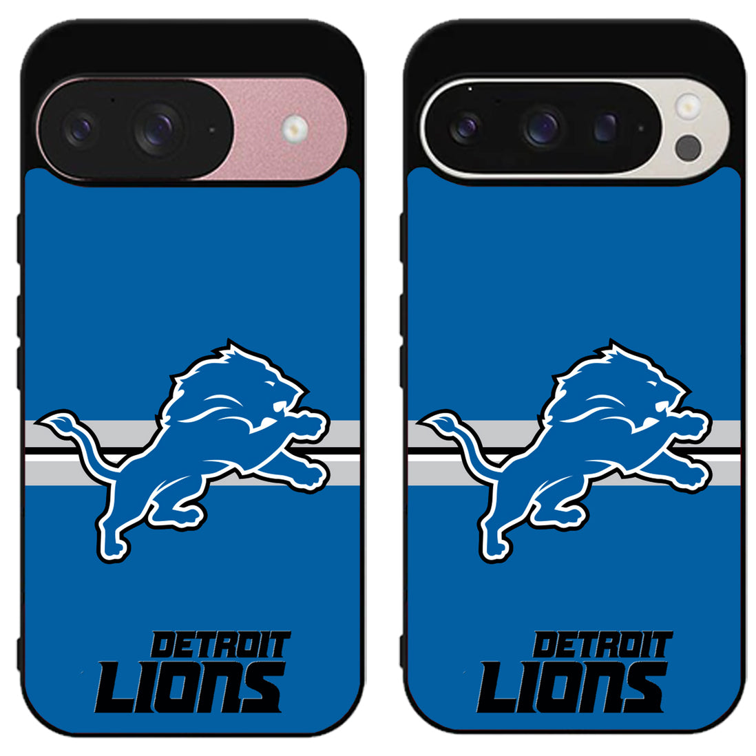 Detroit Lions Logo Stripe Google Pixel 9 | 9 Pro | 9 Pro XL Case