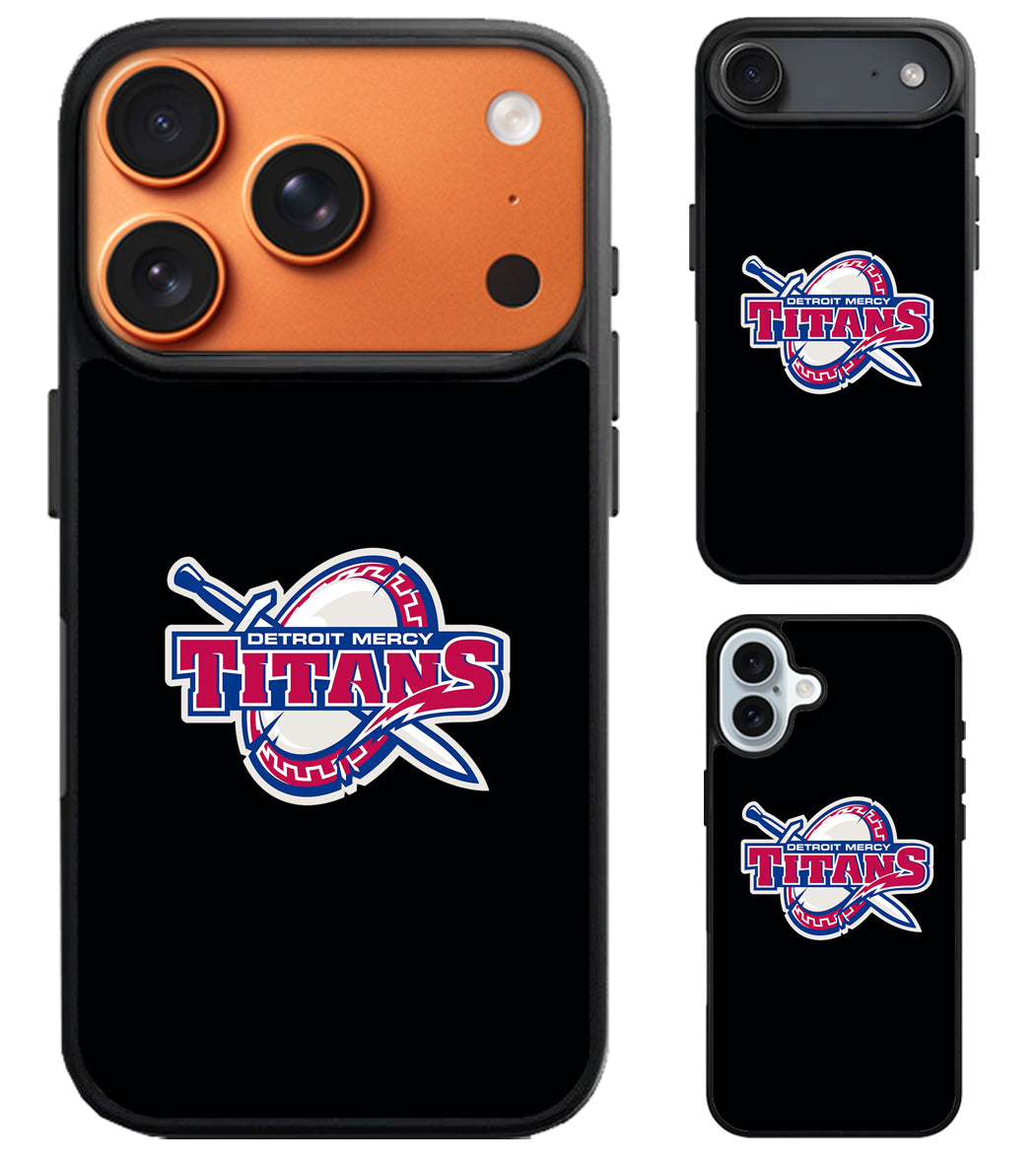Detroit Mercy Titans Black iPhone Air | iPhone 17 | 17 Pro | 17 Pro Max Case