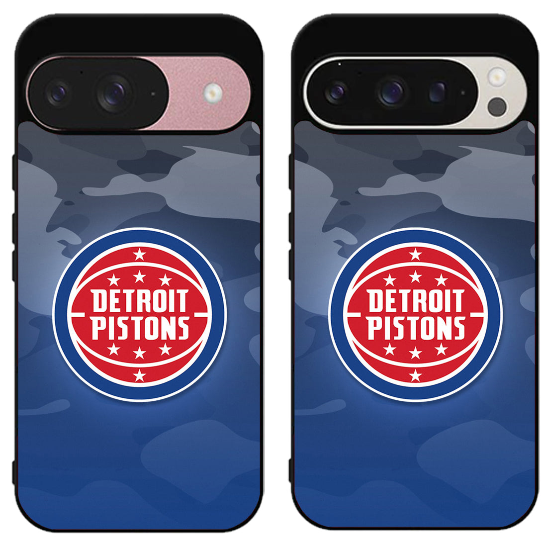 Detroit Pistons Camo Google Pixel 9 | 9 Pro | 9 Pro XL Case
