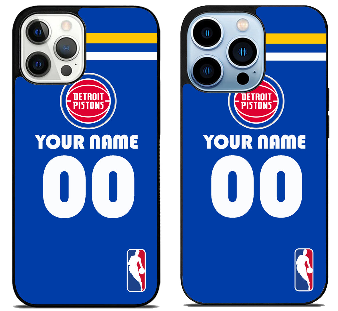 Custom Personalized Detroit Pistons NBA iPhone 15 Pro | iPhone 15 Pro Max Case