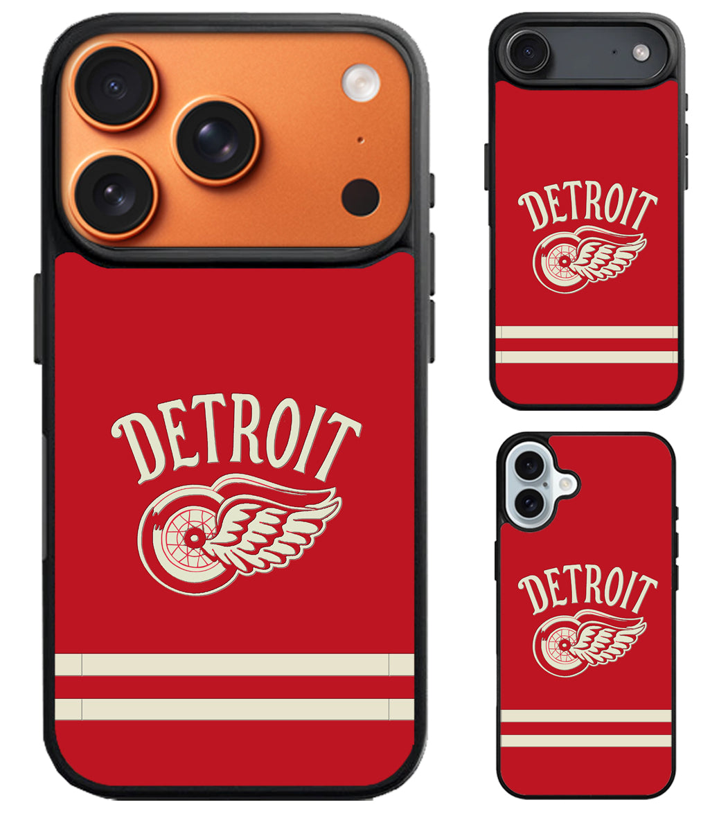Detroit Red Wings Logo iPhone Air | iPhone 17 | 17 Pro | 17 Pro Max Case