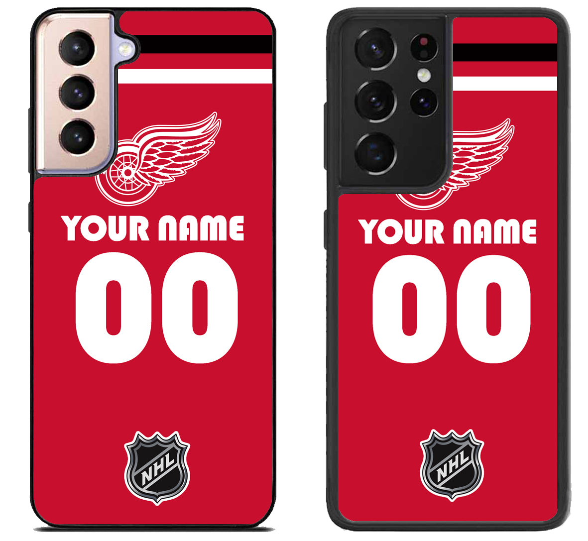 Custom Personalized Detroit Red Wings NHL Samsung Galaxy S21 | S21 FE | S21+ | S21 Ultra Case