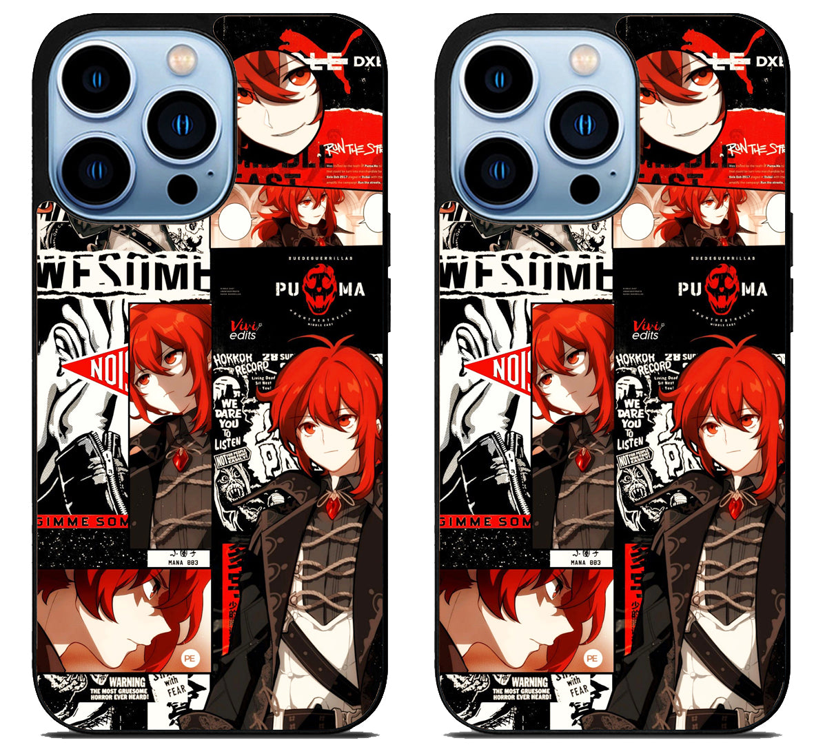 Diluc Collage Genshin Impact Collage iPhone 15 Pro | iPhone 15 Pro Max Case
