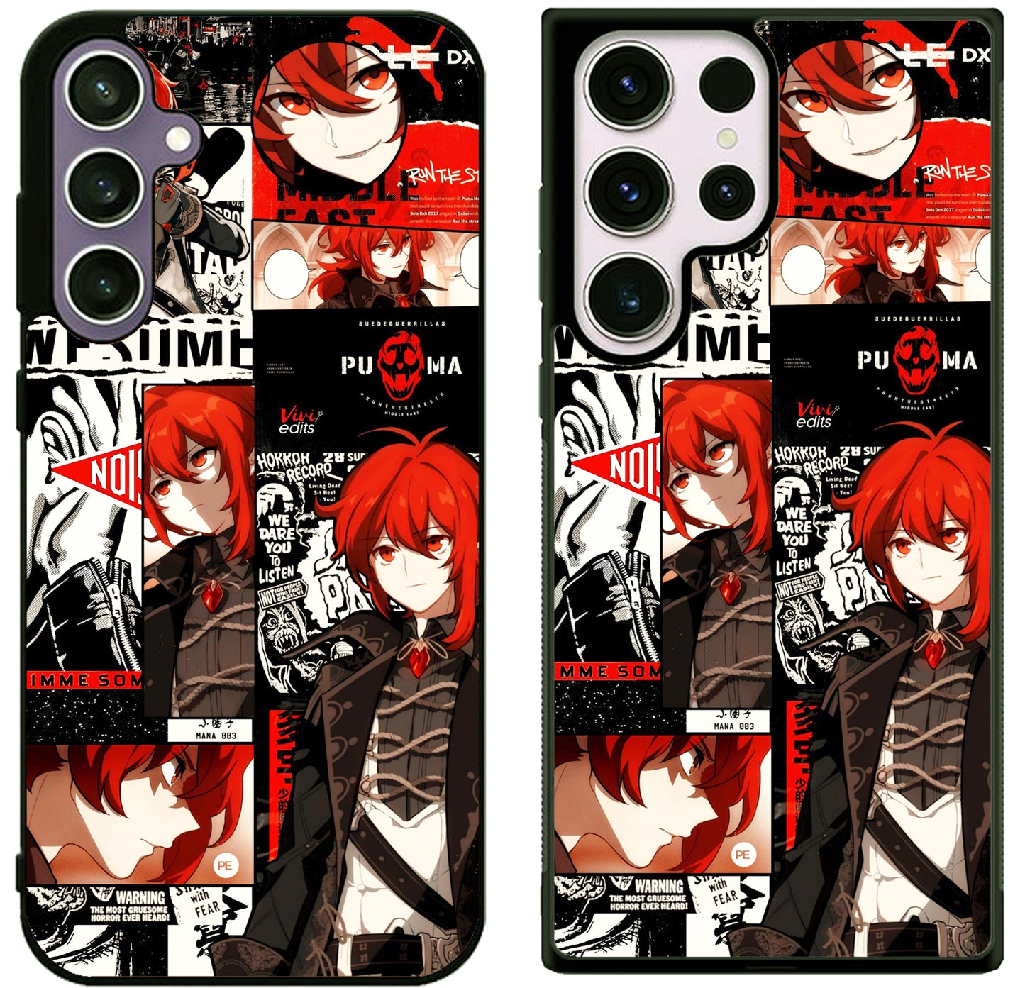Diluc Collage Genshin Impact Collage Samsung Galaxy S25 | S25 Edge | S25 FE | S25 Plus | S25 Ultra Case
