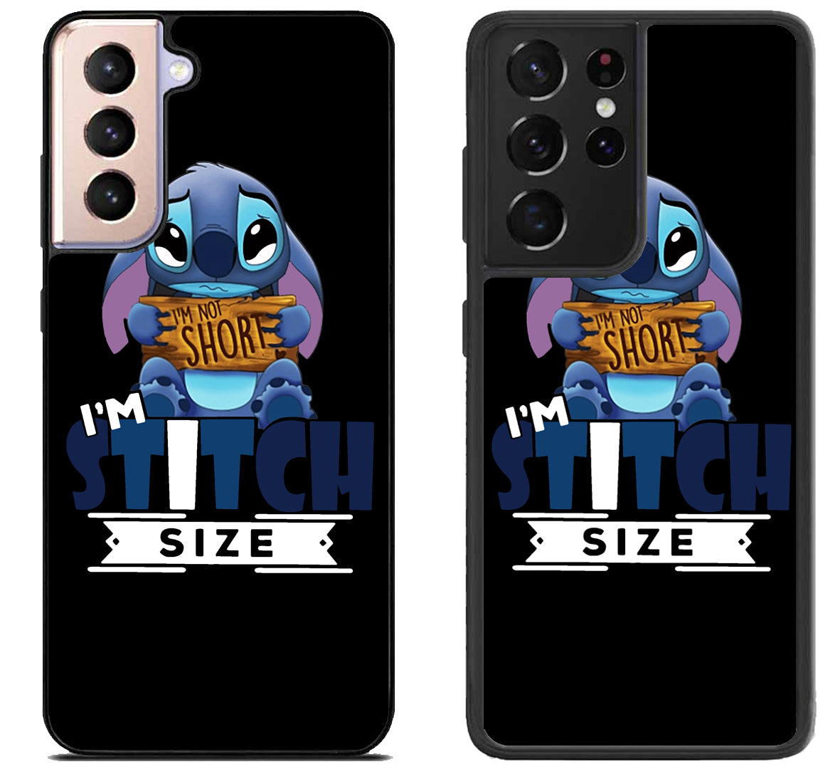 Disney Stitch Im Not Short Samsung Galaxy S21 | S21 FE | S21+ | S21 Ultra Case