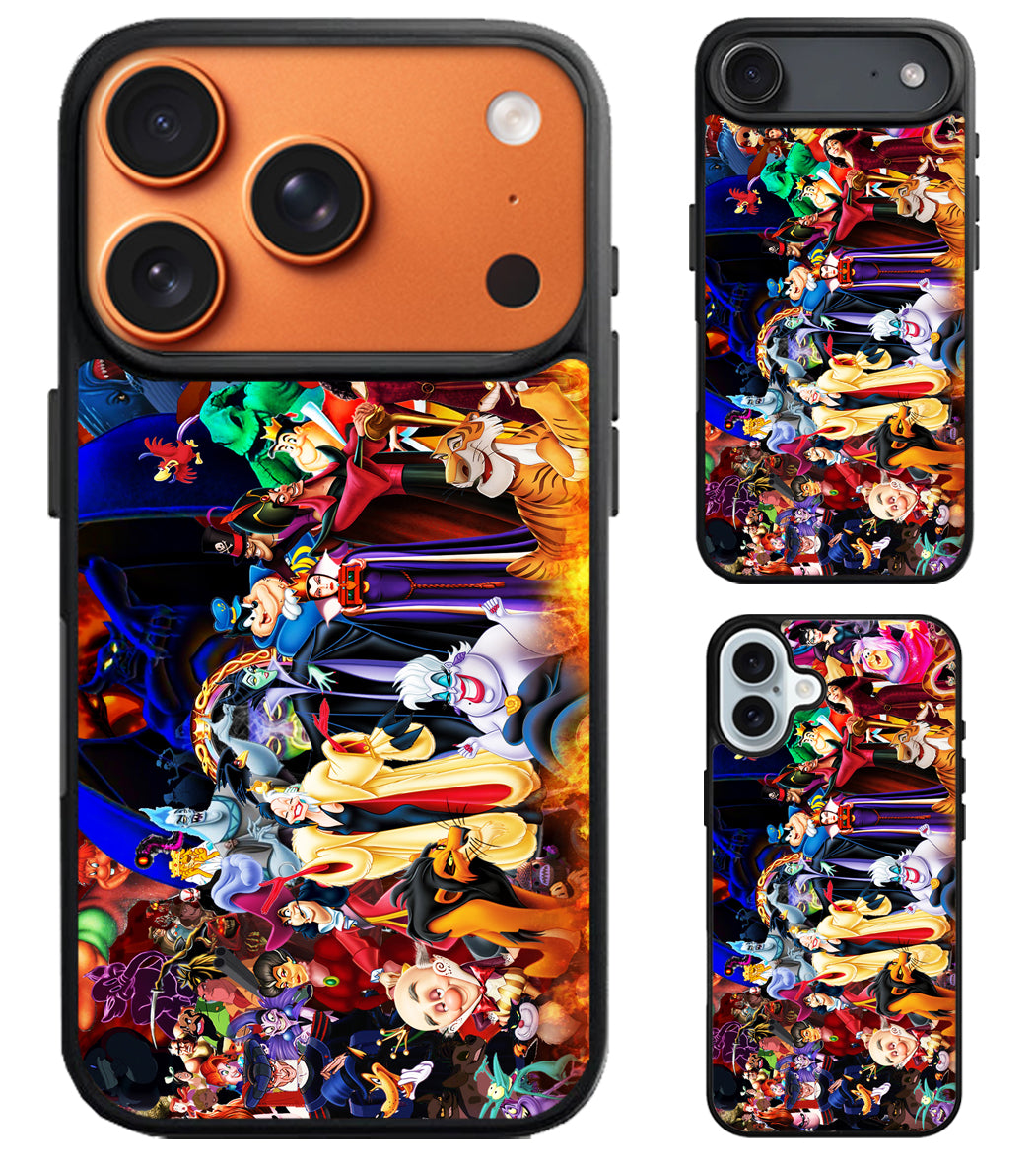 Disney villains All Character iPhone Air | iPhone 17 | 17 Pro | 17 Pro Max Case