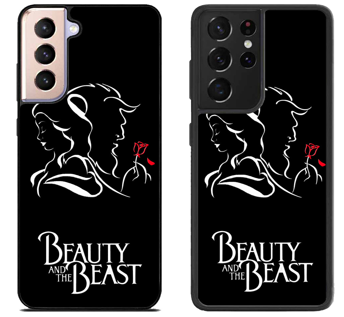 Disney Beauty And The Beast Black Samsung Galaxy S21 | S21 FE | S21+ | S21 Ultra Case